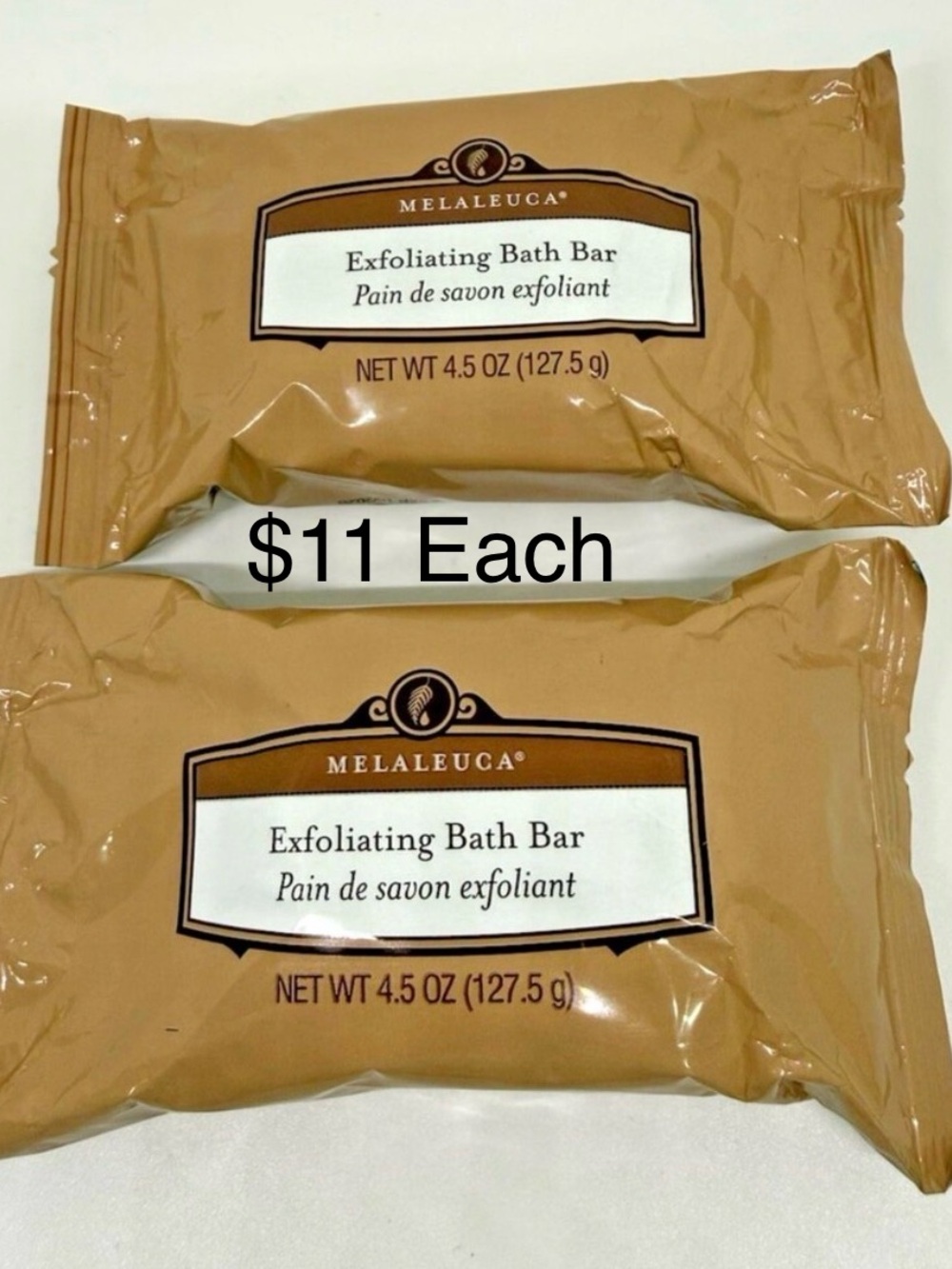 Melaleuca Exfoliating Bar Soap 4.5oz 127g Gentle Exfoliant Body Cleanser $11each